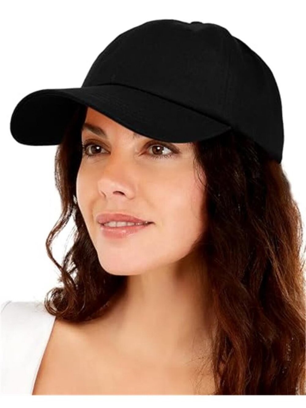 Satin Lined Baseball Cap Women Adjustable Cotton Dad Hat Hair Protection Cap
